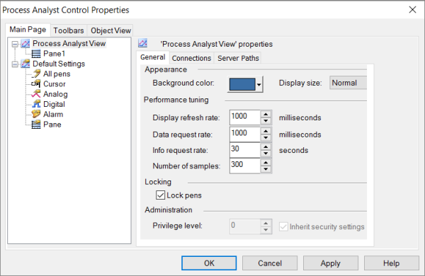 Using the Process Analyst Properties Dialog Box | Process Analyst